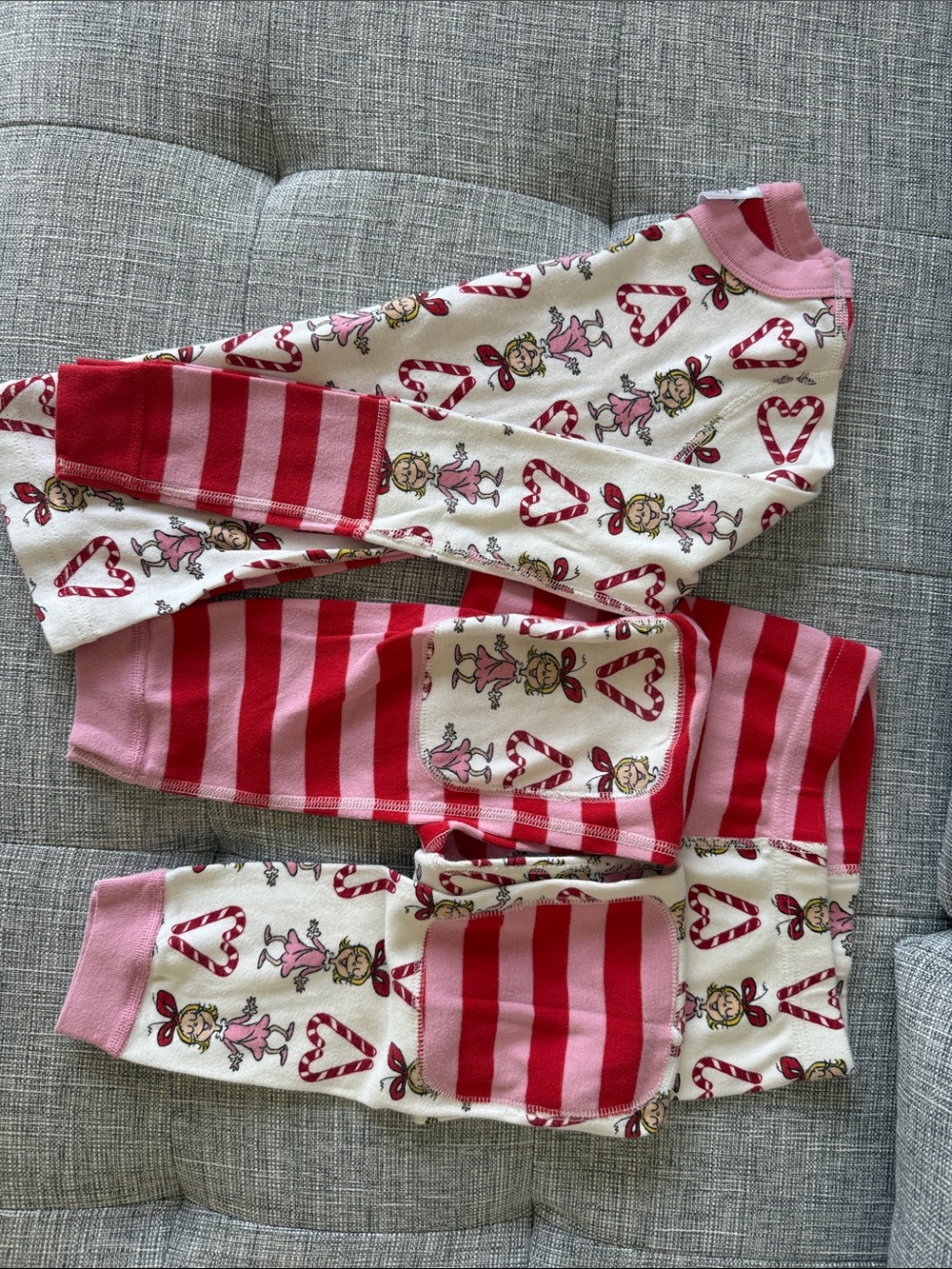 Hanna Andersson Pink & Red Heart Candy Pajama Set
